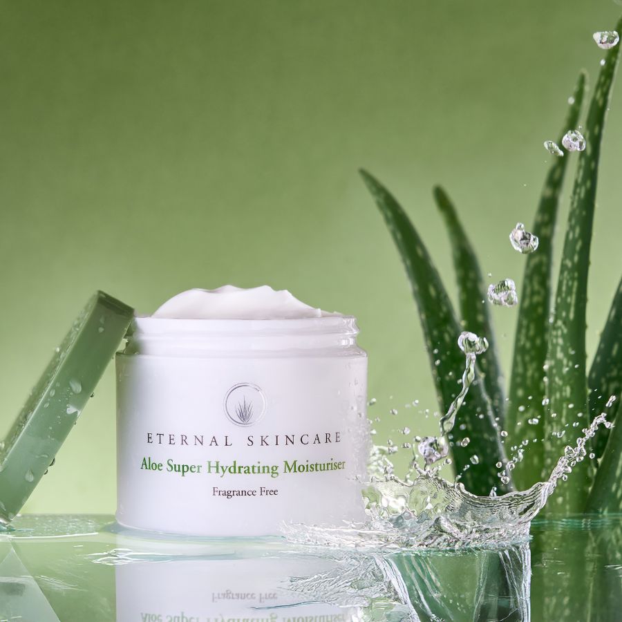 Eternal Skincare Aloe Super Hydrating Moisturiser with aloe and water