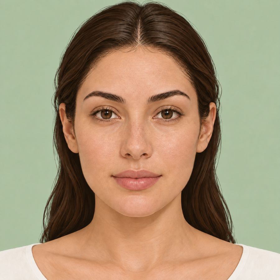Illustration of normal skin with an even appearance and natural texture.