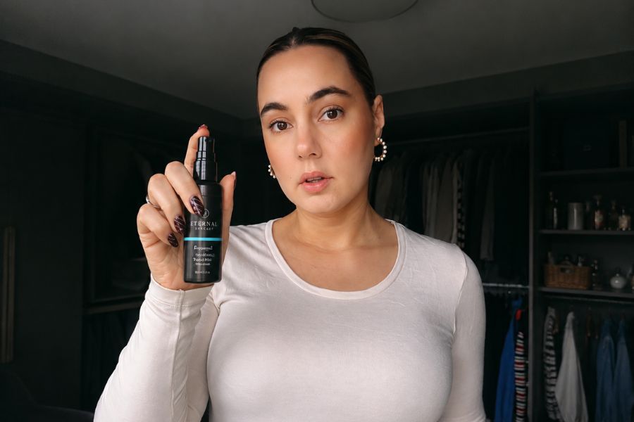Grace sharing her personal skin journey with Eternal Skincare